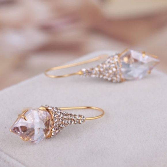 NEW Alexis Bittar Pave Swarovski Crystal Earrings - Picture 6 of 8